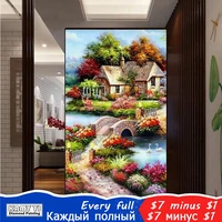 kamy yi full squareround drill 5d diy diamond painting comfortable cottage embroidery cross stitch mosaic home decor gift hyy
