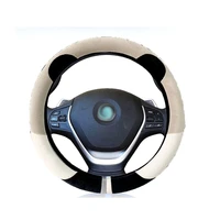 creative new 2021 car cute steering wheel cover cartoon short plush handlebar universal plush steering wheel cover