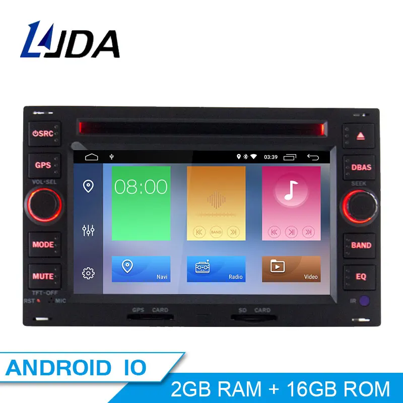 Автомобильный DVD плеер LJDA 2 Din Android 10 0 для Volkswagen PASSAT B5 MK5 телефона гольфа 1080P радио GPS