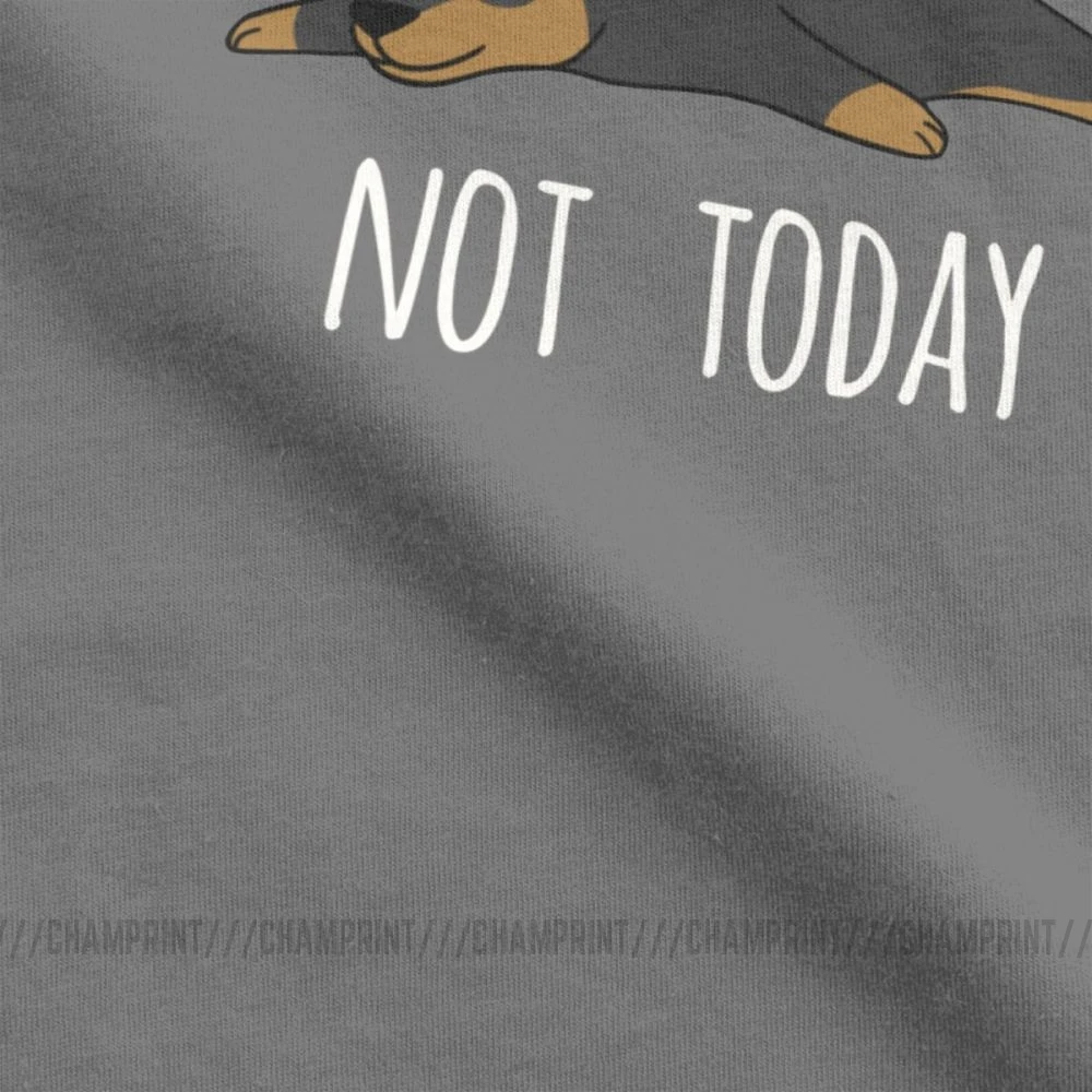 Прикольная миниатюрная футболка Not Today Pinscher Dog для мужчин топы с коротким рукавом
