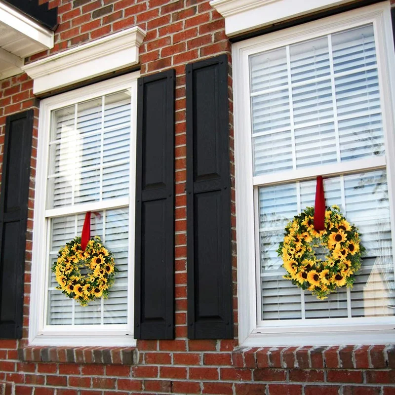 Искусственный подсолнух летний венок 16 дюймов декоративный искусственный