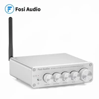 2021 new bt30d silver 2 1 channel bluetooth audio amplifie receiver for home theater passive speaker subwoofer 50w x2 100w
