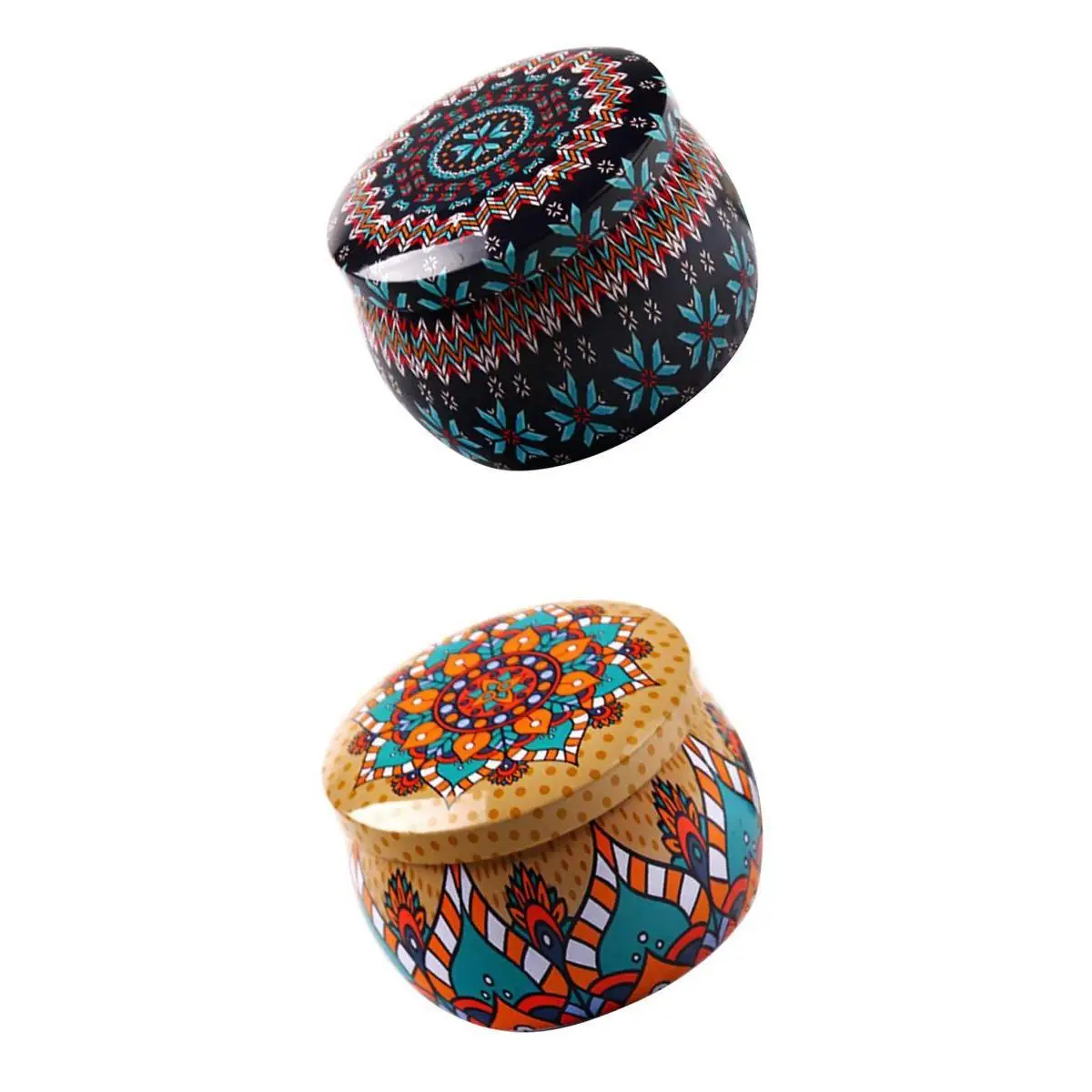 2 шт. Жесть Чай горшок жестяная коробка небольшой домашний сад личность конфетная