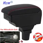 Подлокотник для Mitsubishi Colt z30, центральный контейнер для хранения, подлокотник с USB и светодиодной подсветкой, детали для Mitsubishi Colt