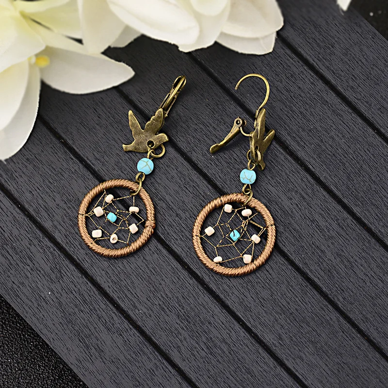 Женские винтажные серьги CARTER LISA классические богемные висячие в стиле бохо