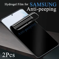 privacy screen protector for samsung note 20ultra s20fe s21 plus soft anti peeping hydrogel film galaxy s8 s9 s10edge note9 10 8