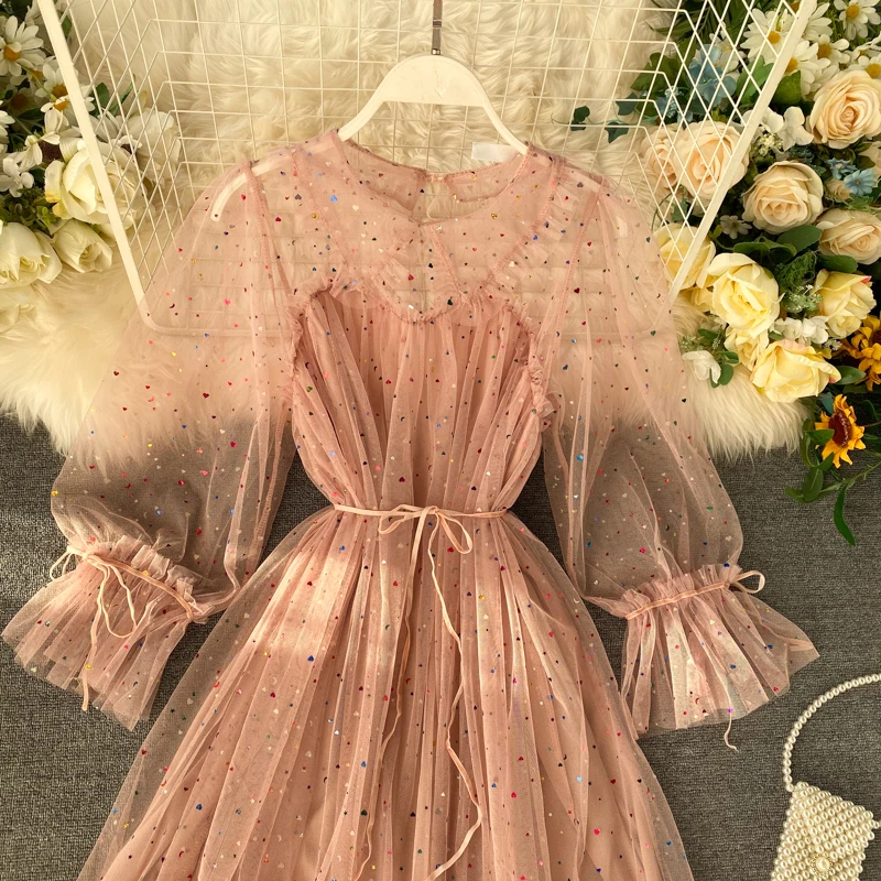 Милое кружевное платье с воротником Питер Пэн шикарное блестящее женское