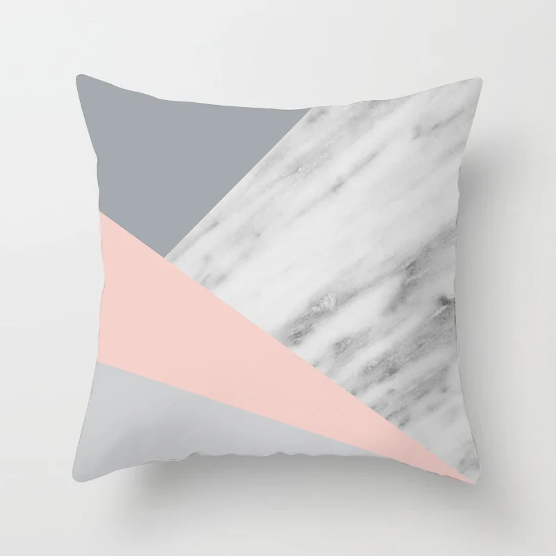Современная наволочка Минималистичная Скандинавская мраморная Геометрическая
