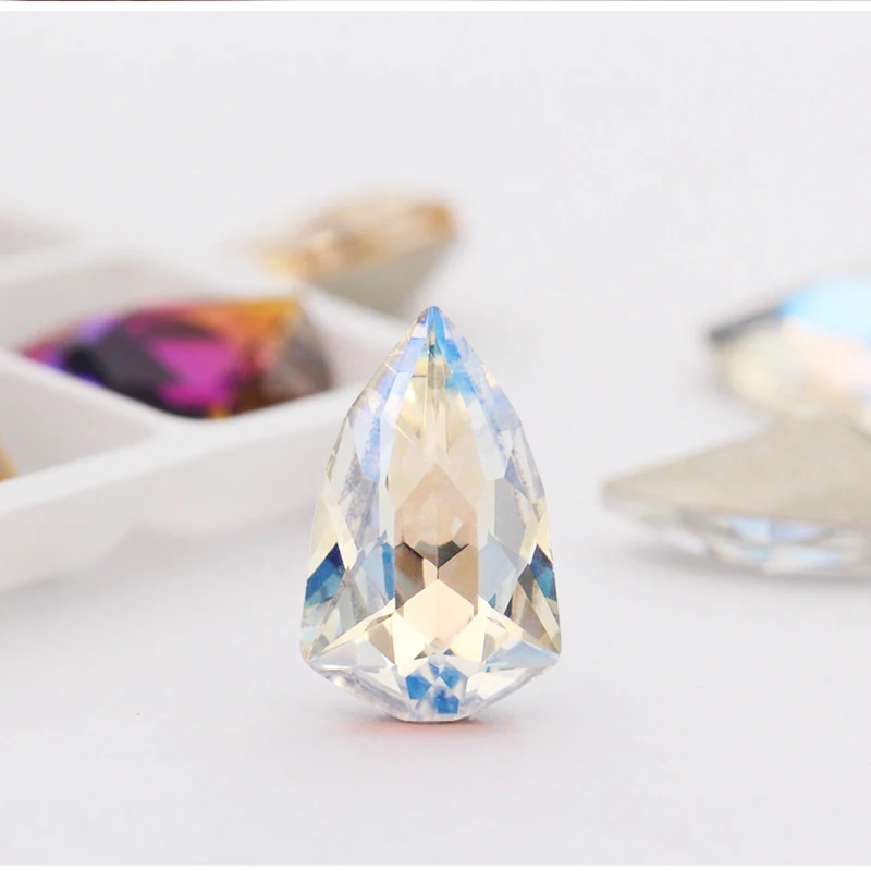 Блестящие камни и Кристаллы Стразы с острым дном для украшения одежды ногтей