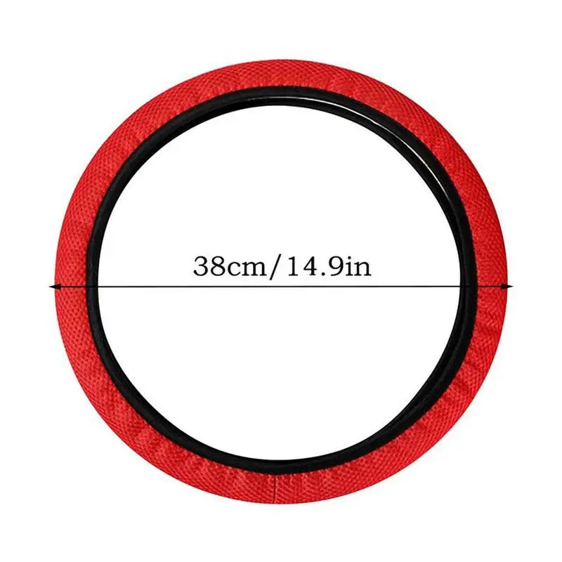Новинка всесезонный универсальный чехол для руля из ледяного шелка тканевые