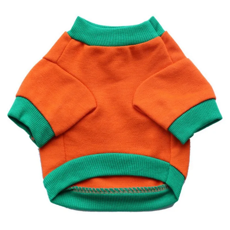 Костюм на Хэллоуин с принтом головы тыквы футболка для собаки рубашка щенка топы