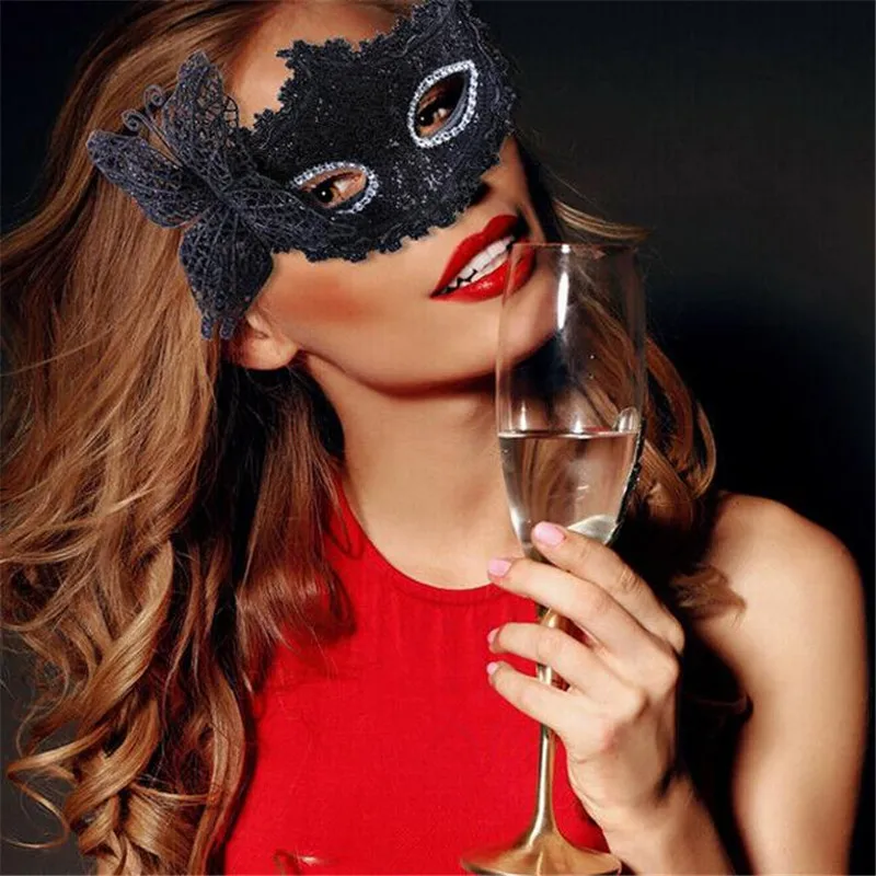 New Sexy Women Lace Mask Fashion Venice Venetian Masquerade Ball Party Masks Female Carnival Face Eyes Decors | Дом и сад