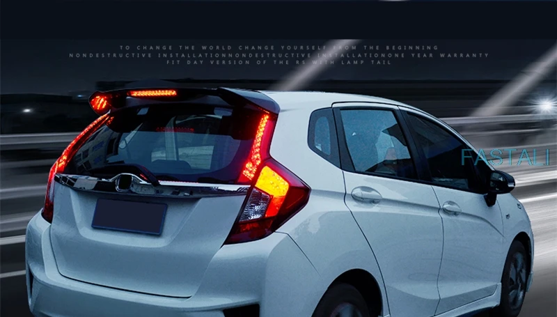 Для Honda FIT JAZZ 2014-2018 модификация заднего крыла автомобиля свободный пробойник