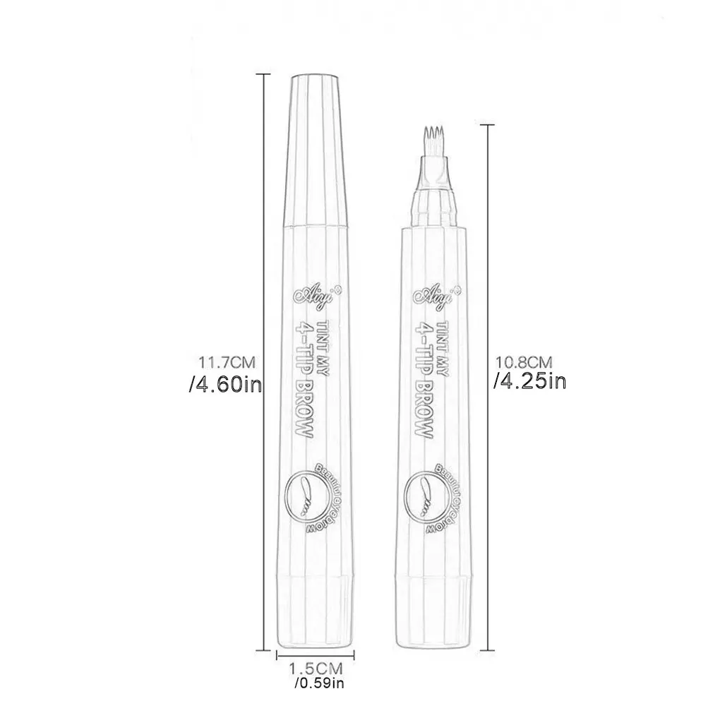 

Four Eyebrow Pencils No Makeup Four Forks Long-Lasting Water Eyebrow Pencil Waterproof And Sweatproof