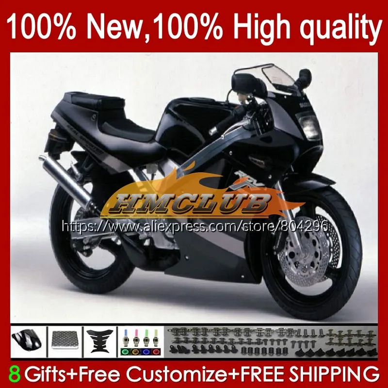 

Body Kit For SUZUKI SAPC RGV-250 VJ21 VJ22 VJ23 97 98 42No.48 VJ 21 22 Gloss black 23 RGVT250 RGV250 RGV 250 1997 1998 Fairing