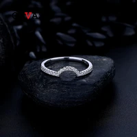 oevas 100 925 sterling silver high carbon diamond simple finger rings for women sparkling wedding party fine jewelry wholesale