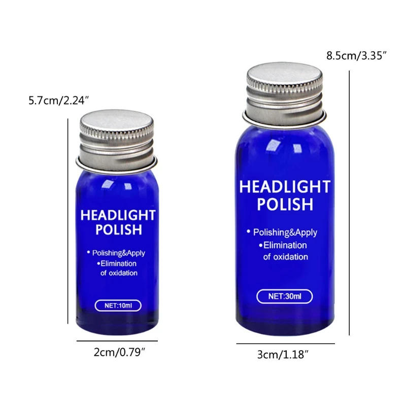 

10/30ml Headlight Polishing Kit Fast UV Protection Cleaning Tool Set for Car Lights Surface Maintenance Repair