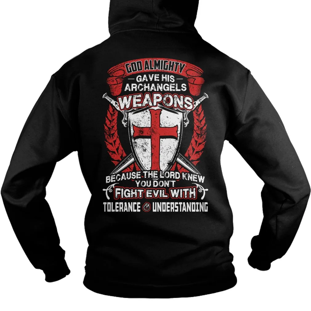 Воин Божий темплар рыцари Archangels оружие унисекс балахон|Мужские толстовки и