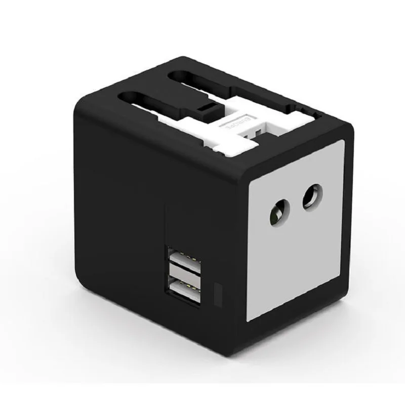 2USB адаптер для путешествий Универсальный питания зарядное устройство по всему