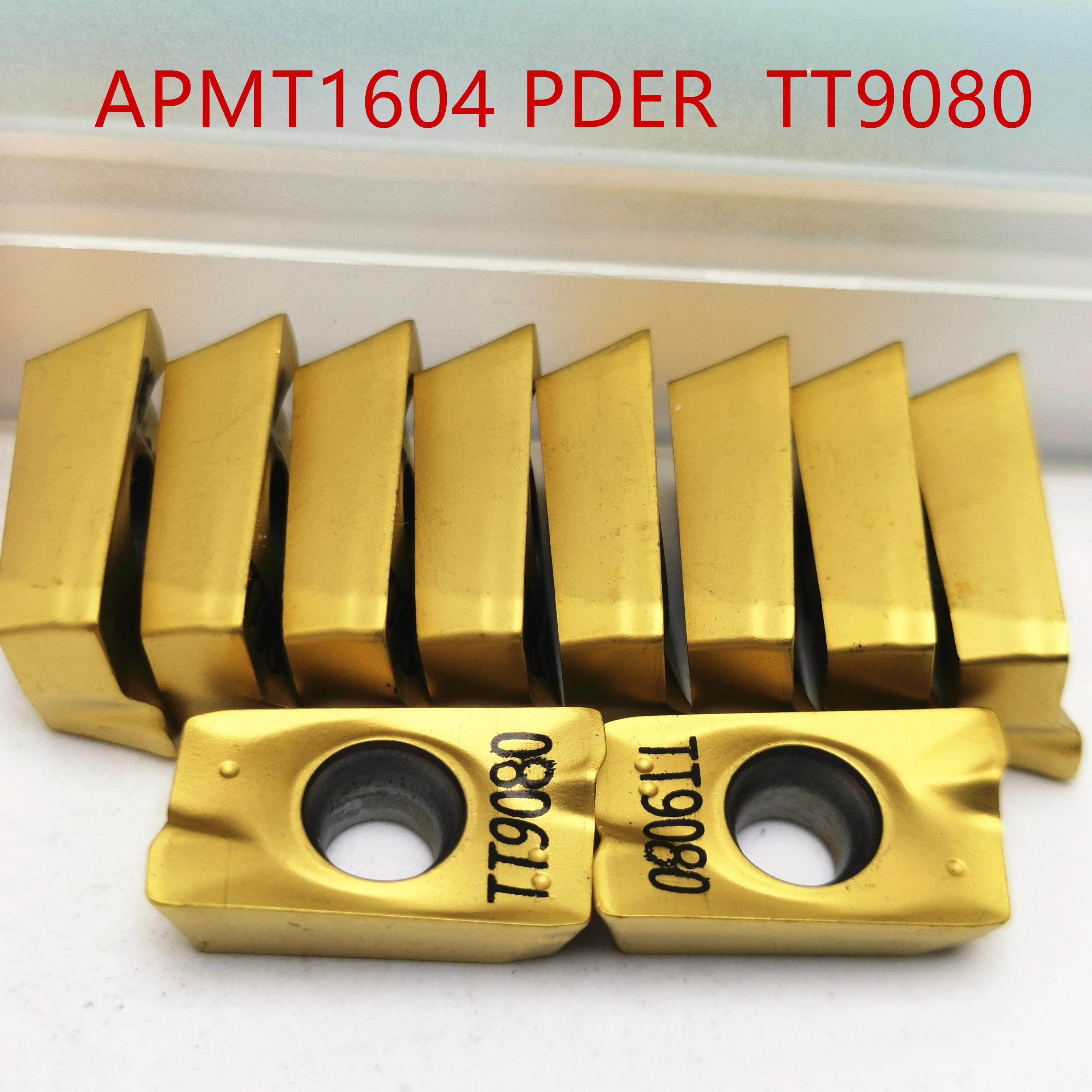 Карбид вольфрама APMT1604 TT9080 карбидные вставки, токарный инструмент APMT 1604 Торцевая мельница токарные инструменты Фрезерный резак инструмент с ЧПУ