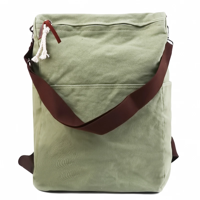 

High Quality Backpack Solid School Bag Canvas Female Travel School Bag Portable Multifunctional School Bag