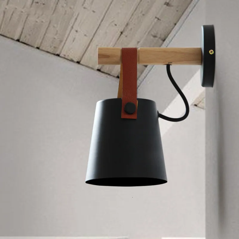 

Northern Europe Belt Wall Lamp Concise Aisle Stairs Study Bedside Bedroom Industry Wind Café Modern Originality Wall Lamp