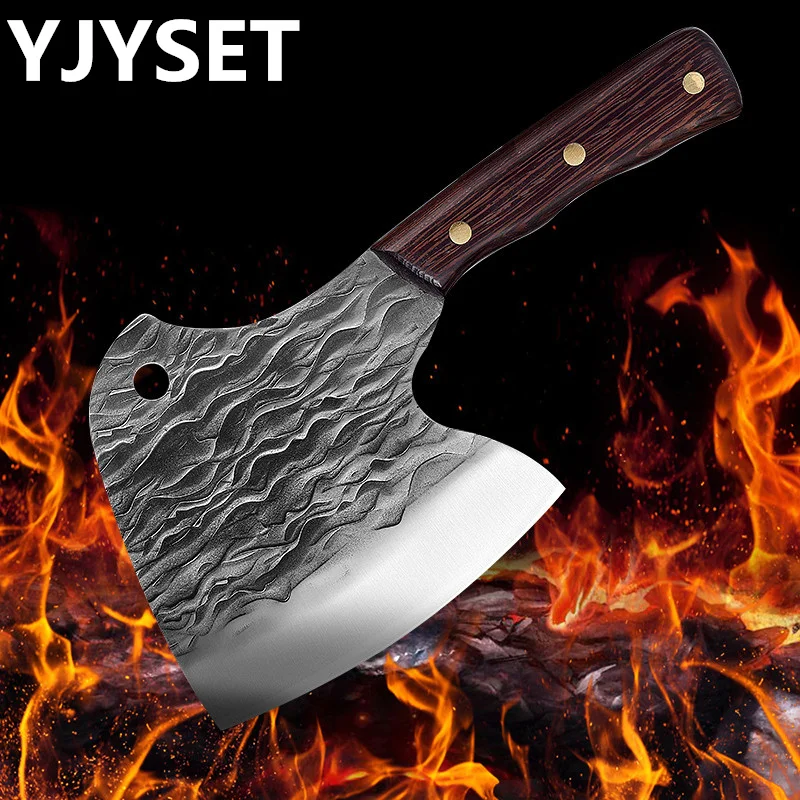 

Kitchen Bone knife Sharp Axe Full Tang Camping Survival Axe Knife Stainless Steel Tomahawk Outdoor Tools Hunting Hammered Knife