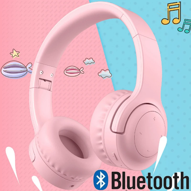 Детские беспроводные стерео наушники с Bluetooth 5,0, объем 85-93дб, ограниченная серия, наушники, детские складные наушники, мягкие наушники