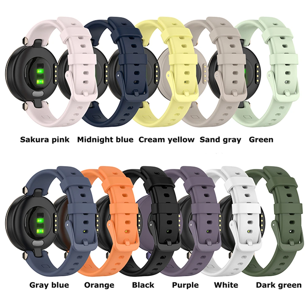 

Silicone Watch Strap for Garmin Lily Wrist Band Replacement Accessories With Install And Remove Tools Parts
