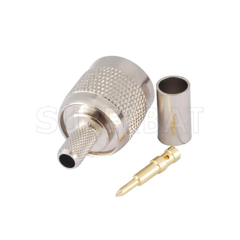 Superbat 10 шт TNC обжимной разъем RF соединитель для кабеля RG58 RG142 LMR195|connectors for cables|connector