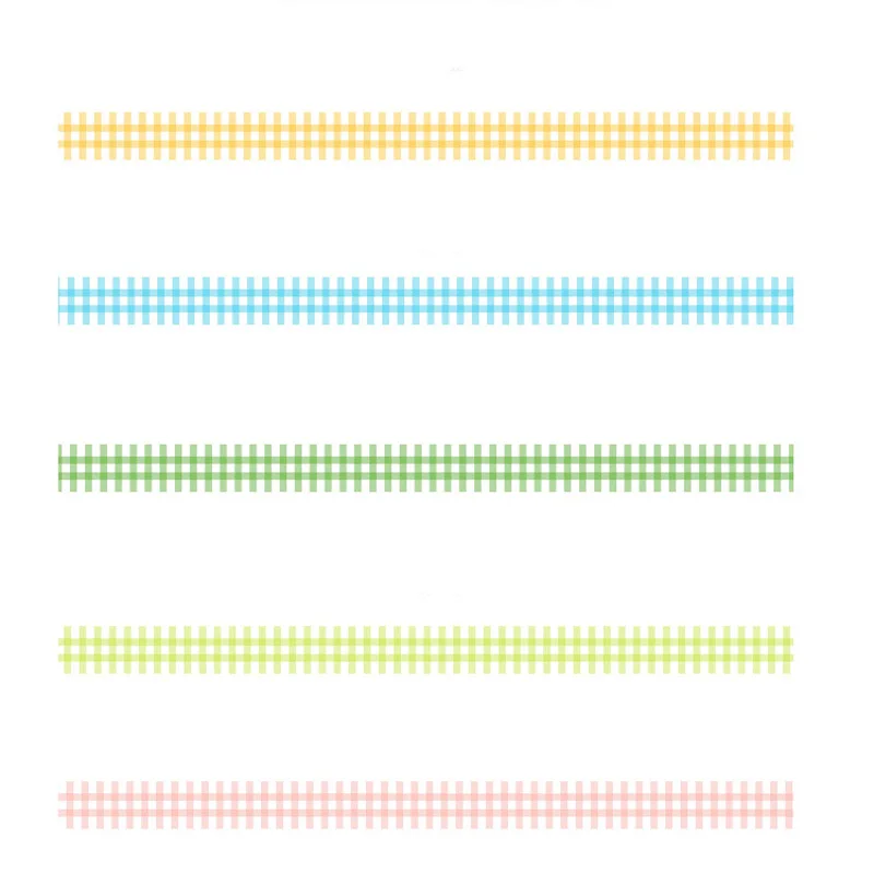 

5M Paper Tape Vintage Grid Journal Washi Tape Adhesive Tape DIY Scrapbooking Sticker Label Masking Tapes Decorative Stationery