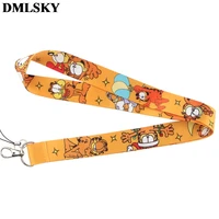 dmlsky cat keychain cartoon cute phone lanyard women fashion strap neck lanyards for id card phone keys m3874