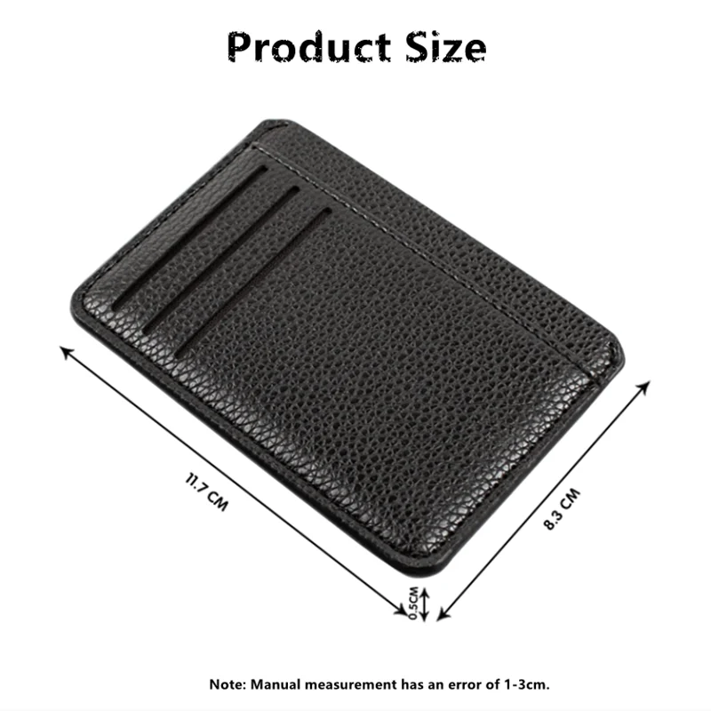 PUOU тонкая кожаная сумка с несколькими отделениями для карт автобусный держатель