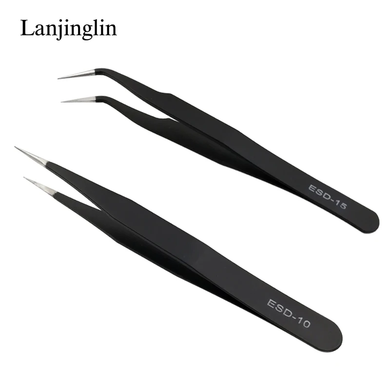 

1PC Stainless Steel Straight and Curved Eyelashes Tweezers Eyelash Extension Tweezers Makeup Tools for False Eyelashes