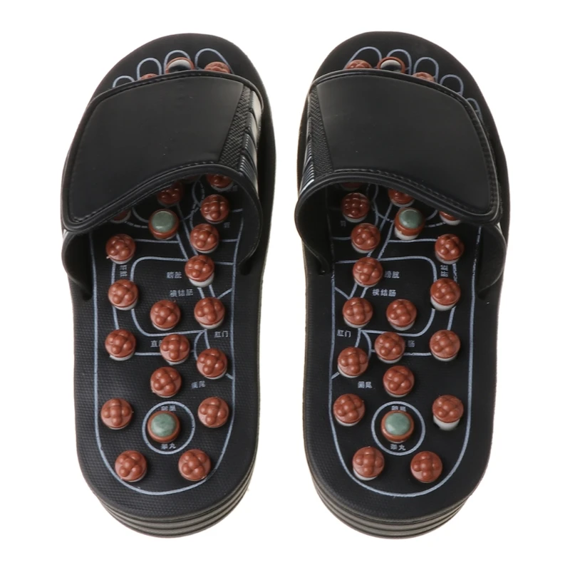 

28TA Acupressure Foot Massager Acupoint Stimulation Massage Slippers Shoes Reflexology Sandals Gift for Men Women Reduce Feet