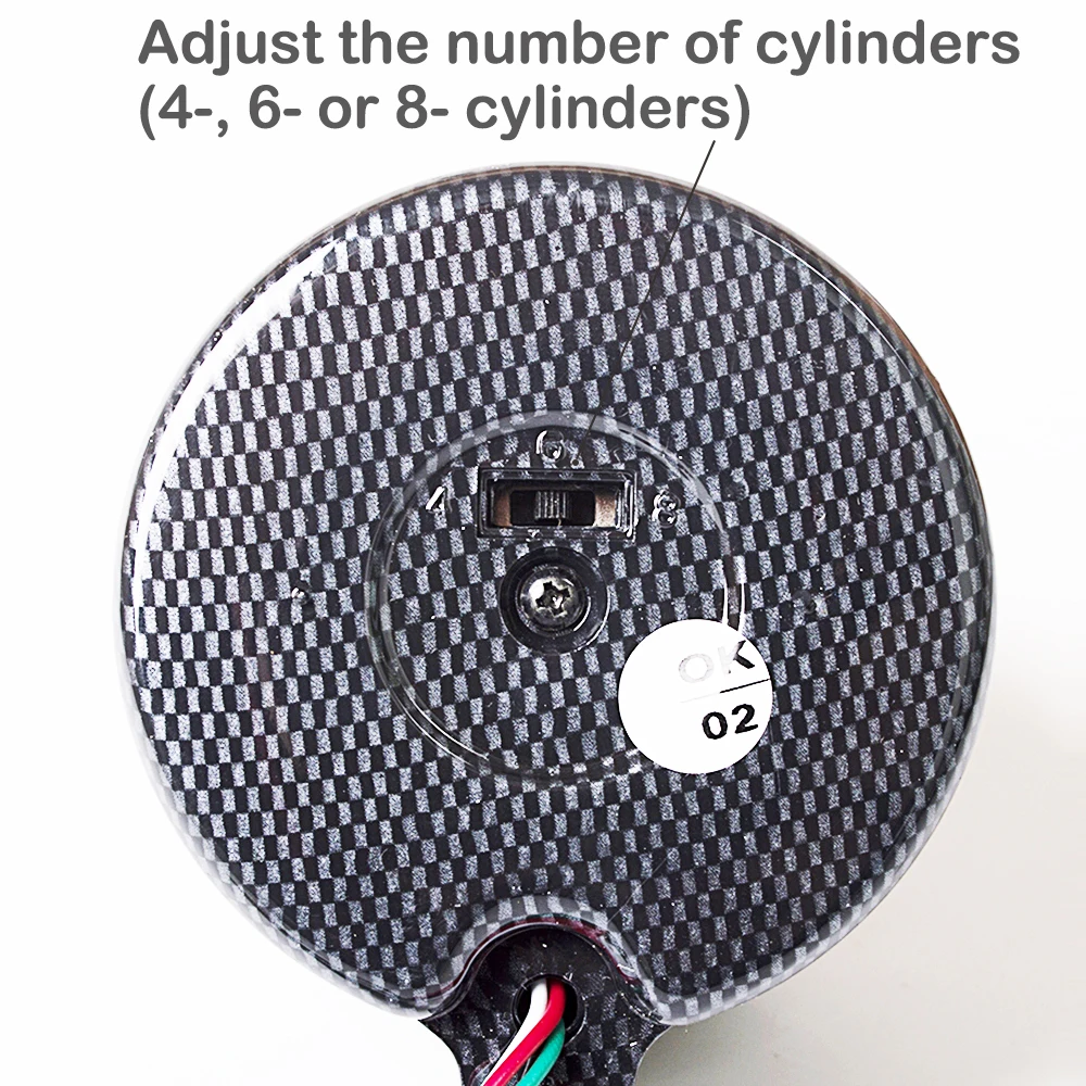 Тахометр для автомобиля светодиодный 3 75 дюйма 95 мм белого цвета 12 В