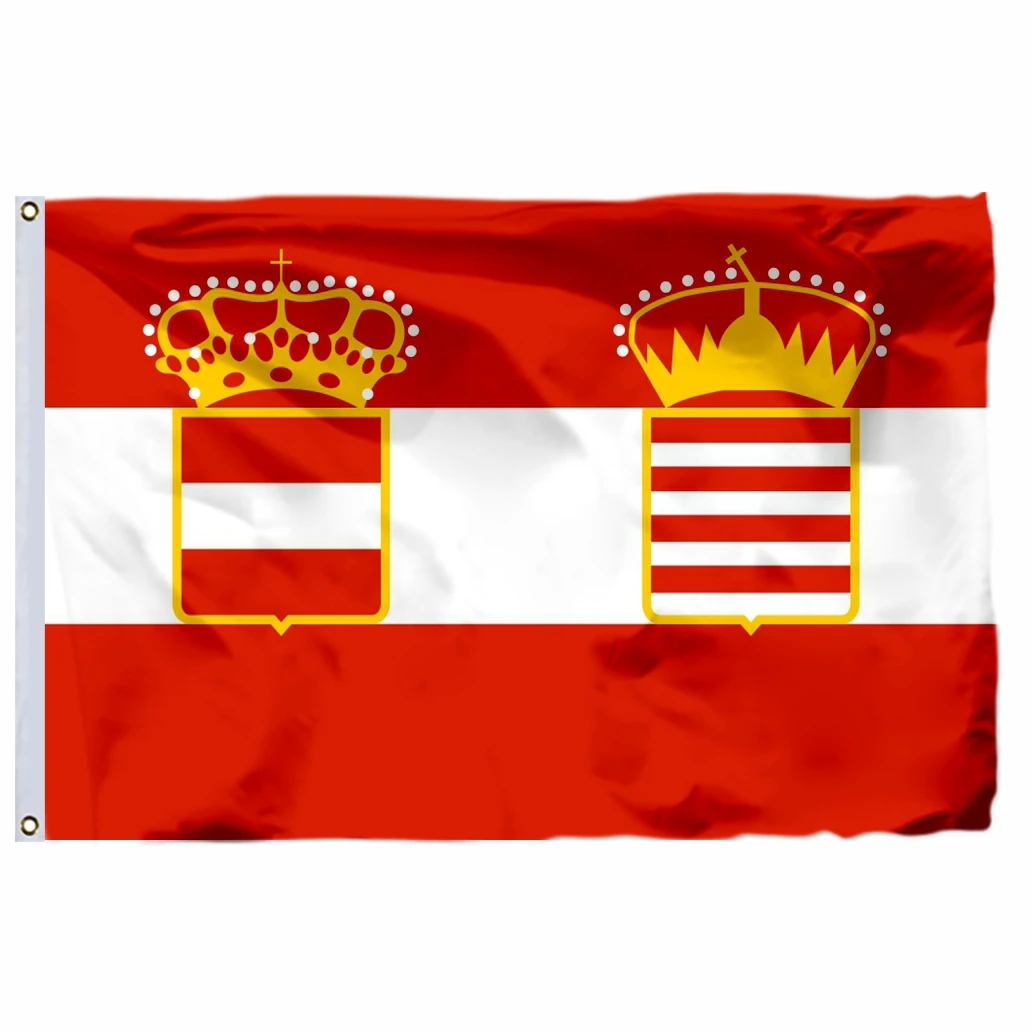 

Austria Hungary Naval Ensign 1918 Flag 90X150cm 3x5FT 120g 100D Office Activity Parade Festival/ Home Decoration