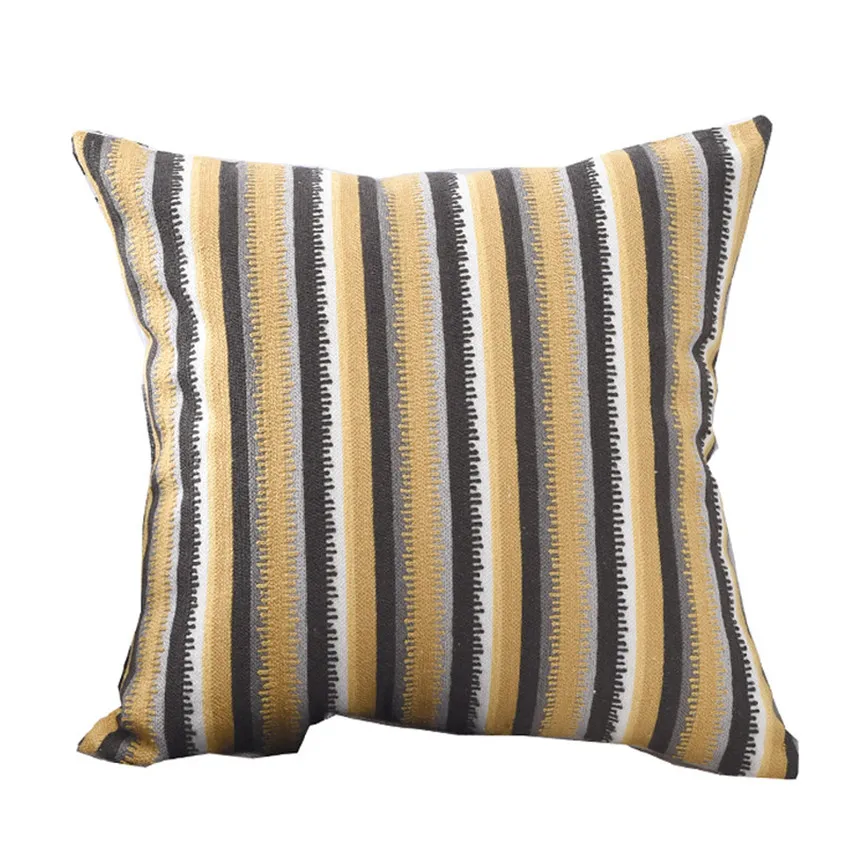 

45x45cm Geometric stripes Sofa Pillowcase Pink Cushion Cover Throw Pillow Case Home Sofa Bed Chair Decoration 17.72x 17.72inch