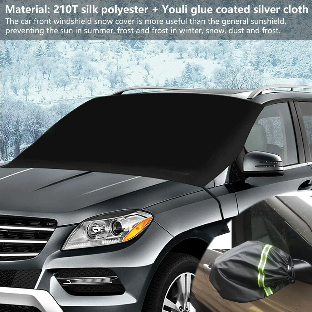 

Car Windscreen Mirror Shield Cover Front Ice Snow UV Sun Dust Screen Protector Car Accessories Interior Parts Car Products Auto