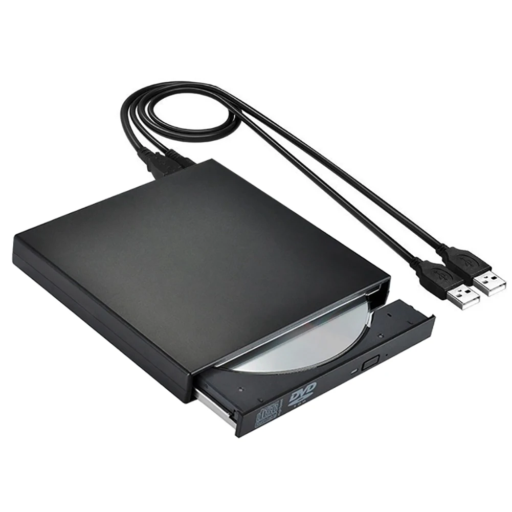 USB 2,0 компактный Пишущий привод/горелка/реписатель/CD rom Внешний DVD привод для ПК ноутбука