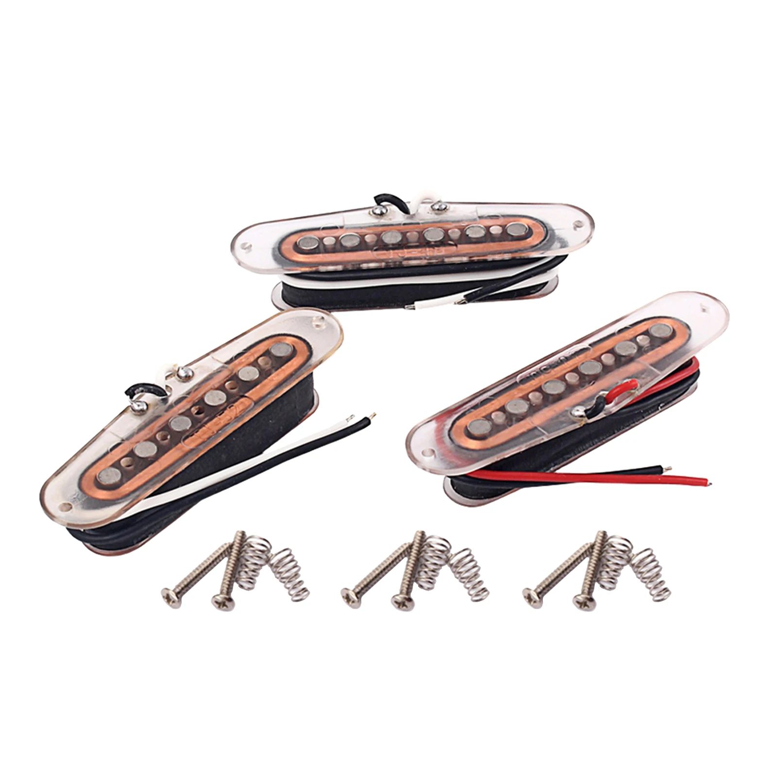 

3pcs Electric Guitar Single Coil Pickup Set Middle/ Neck/ Bridge Alnico V for ST Guitar Parts