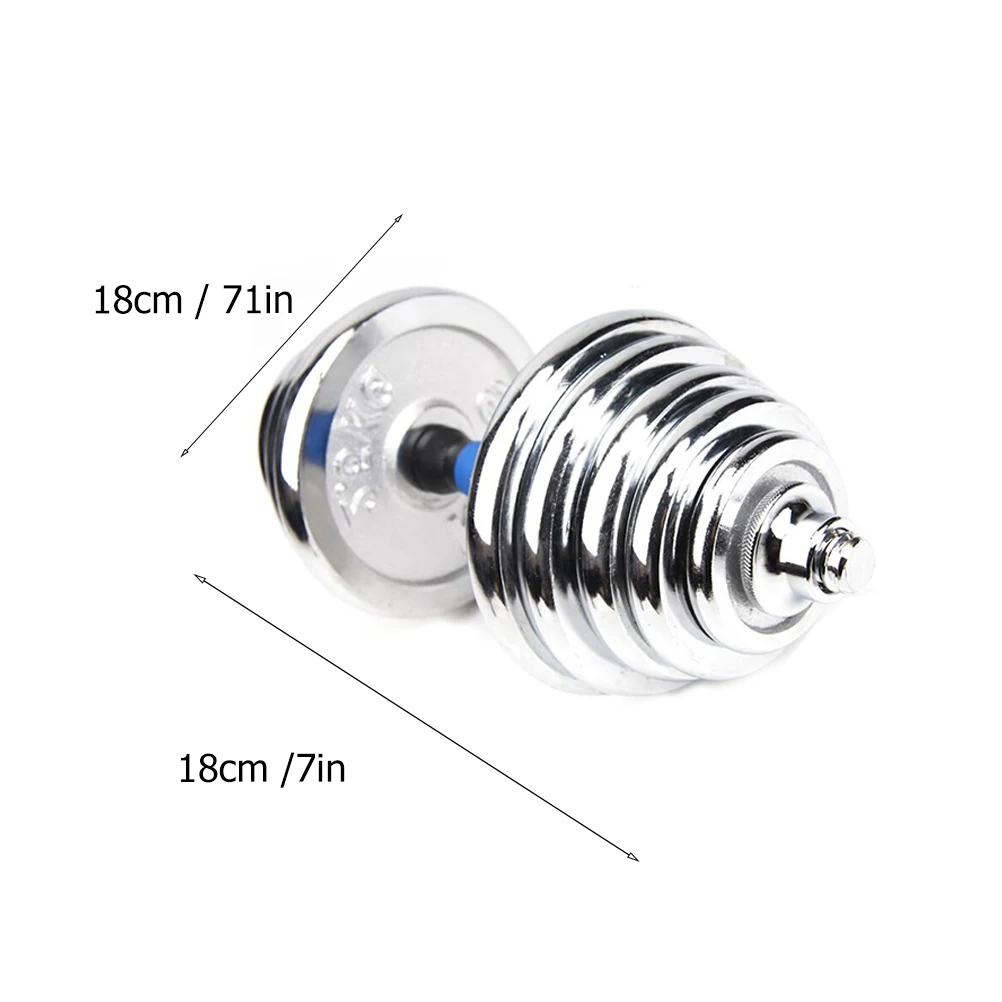 

15kg Dumbbell Weight Set 1 Set 30CM Barbell Connector Adjustable Barbell for Household Exercise Gym Training Tools