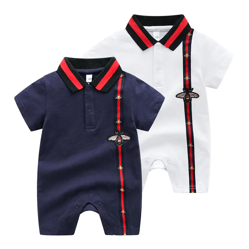 

Summer fashion versatile baby clothes, 0-2 years old boys and girls short sleeve cotton onesies, newborn girl outfit