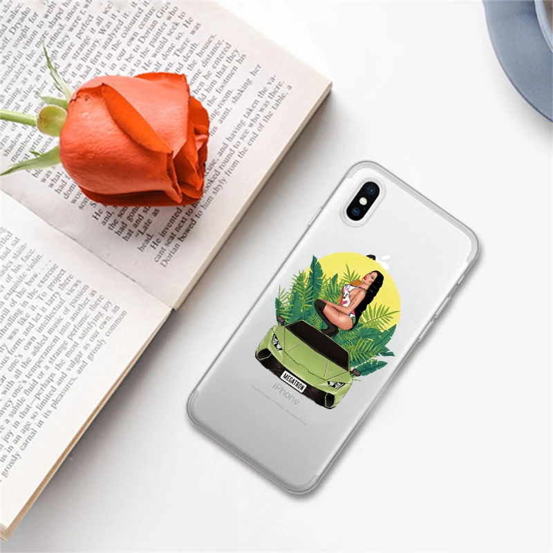 Для iPhone X XR XS Max 7 7Plus 8 8Plus 6 6S Plus 5 5S SE чехол для телефона в стиле Nicki Minaj мягкий