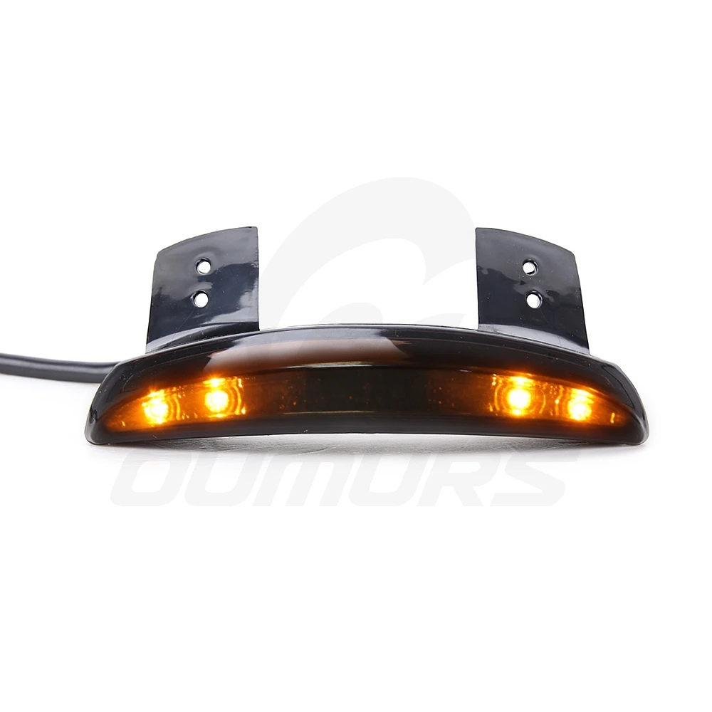 Светодиодный задний фонарь OUMURS для мотоцикла красный янтарный Рубленый край