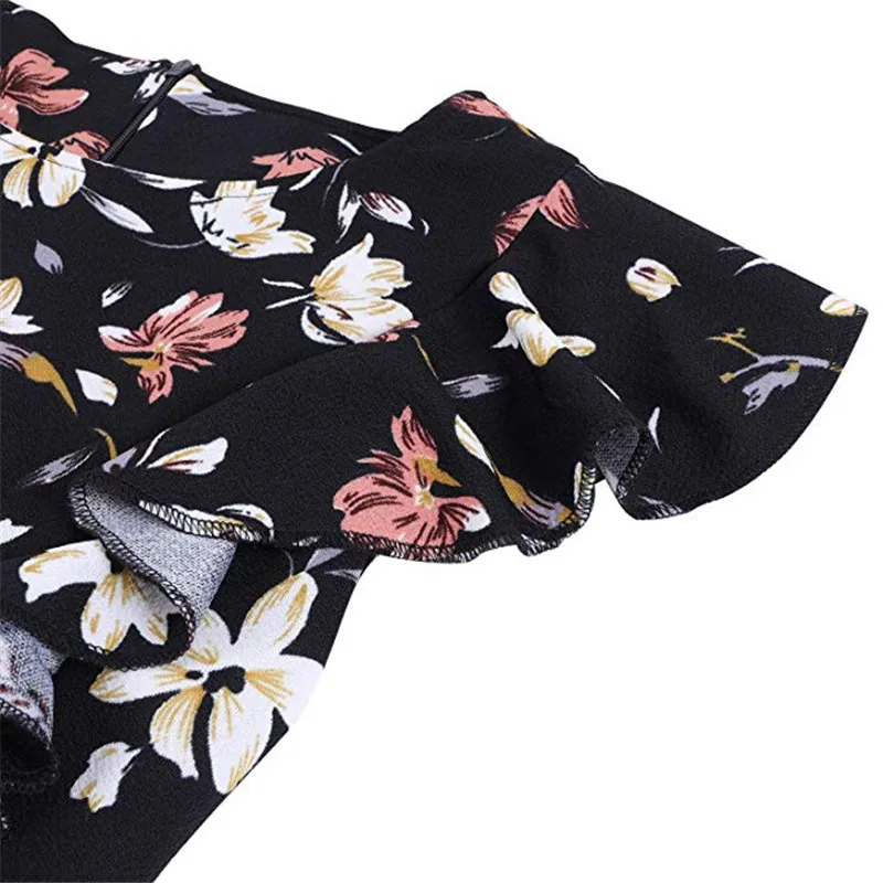 Женское винтажное коктейльное платье трапециевидной формы с оборками и