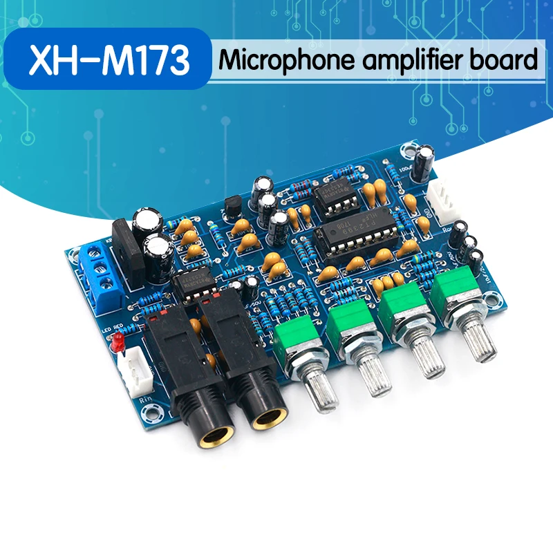Плата усилителя микрофона плата реверберации караоке XH-M173 | Электроника