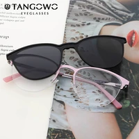 tangowo retro cateye polarized sunglasses women clip on brand designer optical myopia eyeglass frame magnetic glasses dp33105