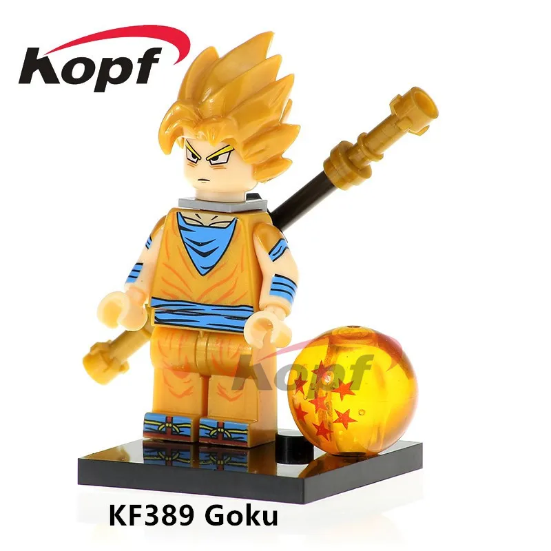 Одна распродажа фигурки Dragon Ball Z Freiza Black Goku идеальная ячейка Majin Buu Super Heroes строительные блоки детские игрушки подарок KF983