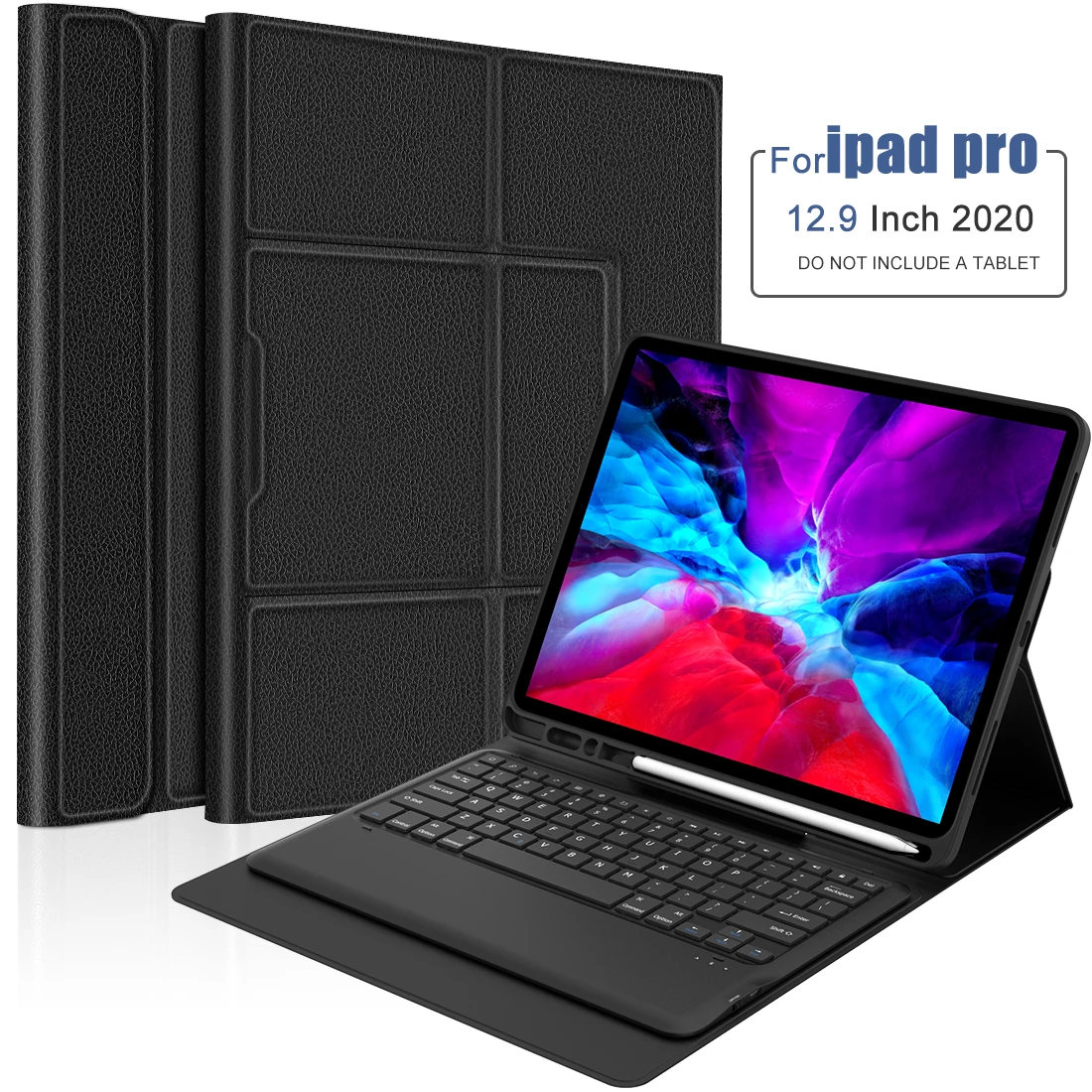 Чехол для iPad Pro 12 9 дюйма 2020 2018 Съемная Беспроводная клавиатура откидная подставка